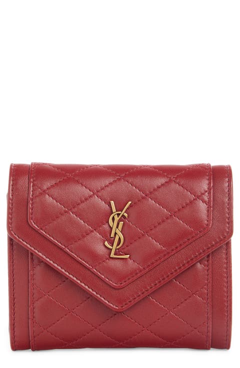 Small Gaby Quilted Leather Envelope Wallet