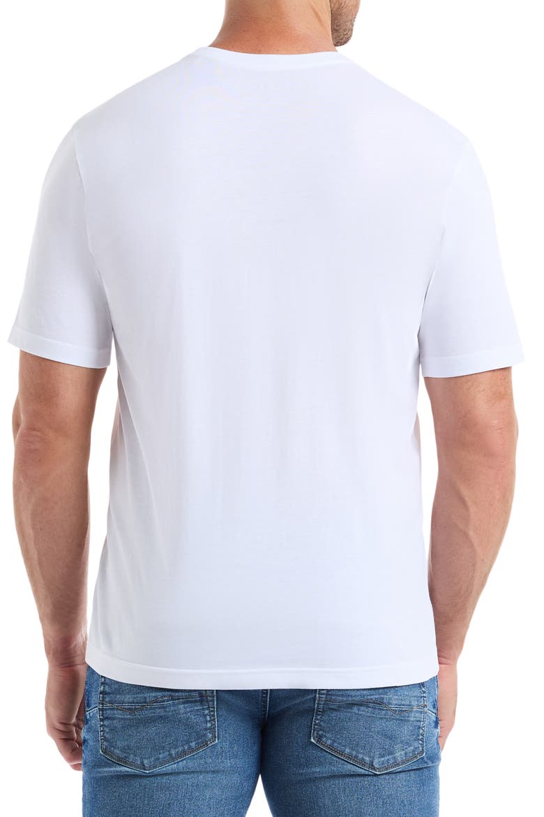 Tiki Skull Graphic T-Shirt, Alternate, color, WHITE
