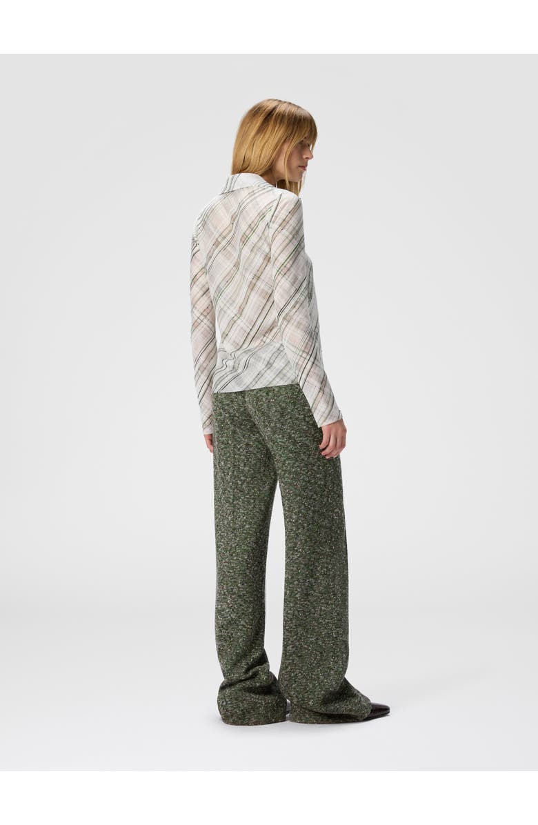 Missoni Tartan Criss-cross Shirt, Alternate, color, White