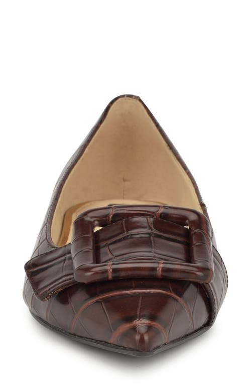 Nine West Jesike Pointed Toe Flat In Brown