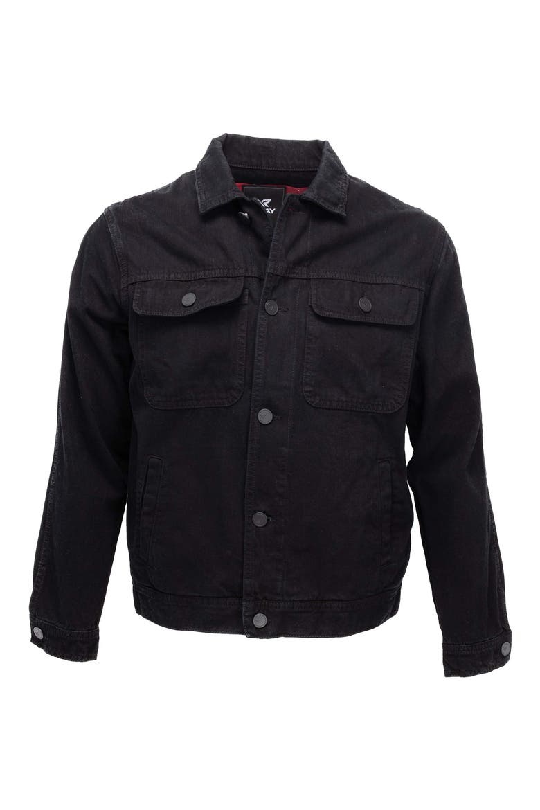Denim Jacket, Alternate, color, JET BLACK