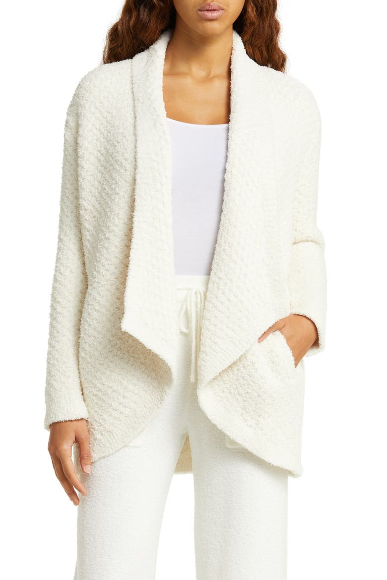 Honeycomb Shawl Collar Cardigan, Main, color, CREAM