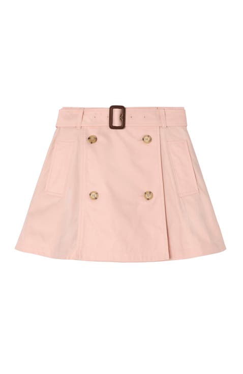 Cotton Trench Skirt
