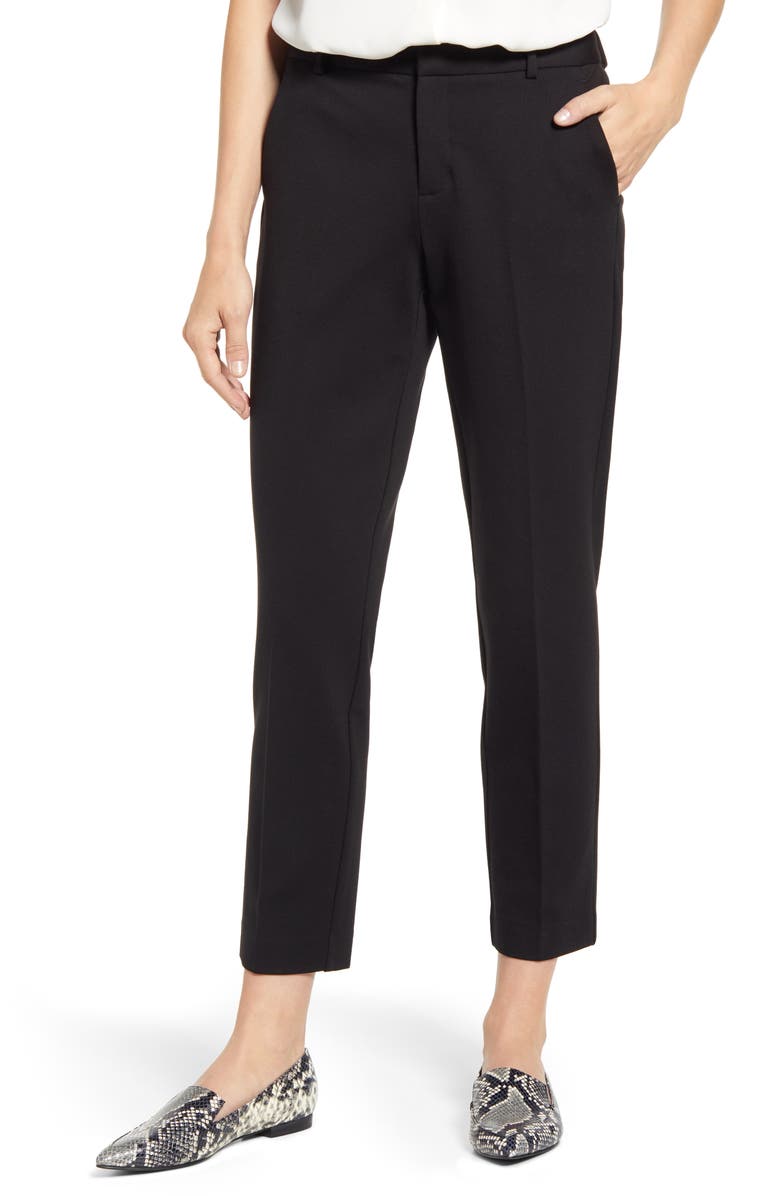 Vince Camuto Slim Leg Tech Ponte Ankle Pants, Main, color,