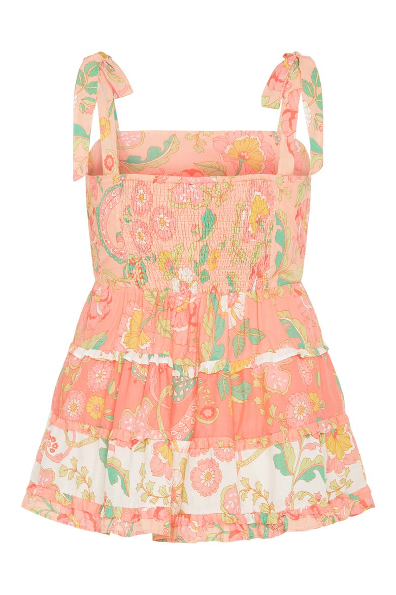 Cleo Smocked Tie Shoulder Top, Alternate, color, BELLINI SPLICE