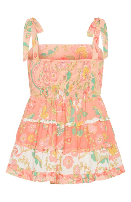 City Chic Cleo Smocked Tie Shoulder Top In Pink