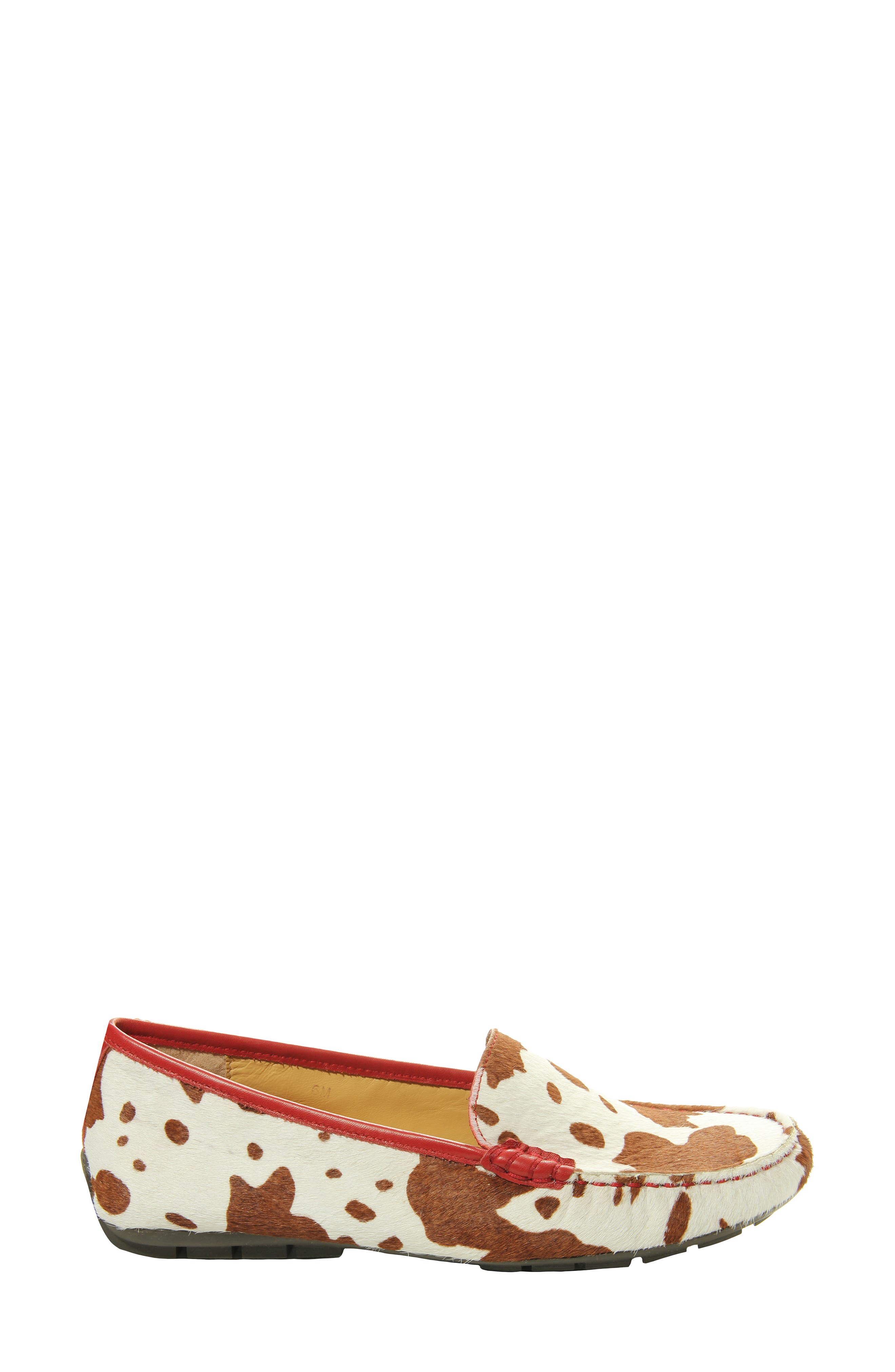 Albion Genuine Calf Hair Loafer, Alternate, color, TAN/ WHITE CALF HAIR
