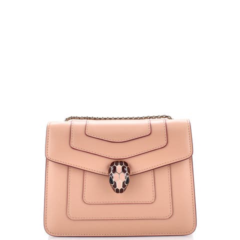 Serpenti Forever Square Shoulder Bag Leather Small