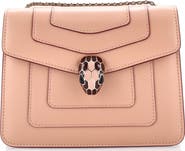 Pre-Owned Bvlgari Serpenti Forever Square Shoulder Bag Leather Small