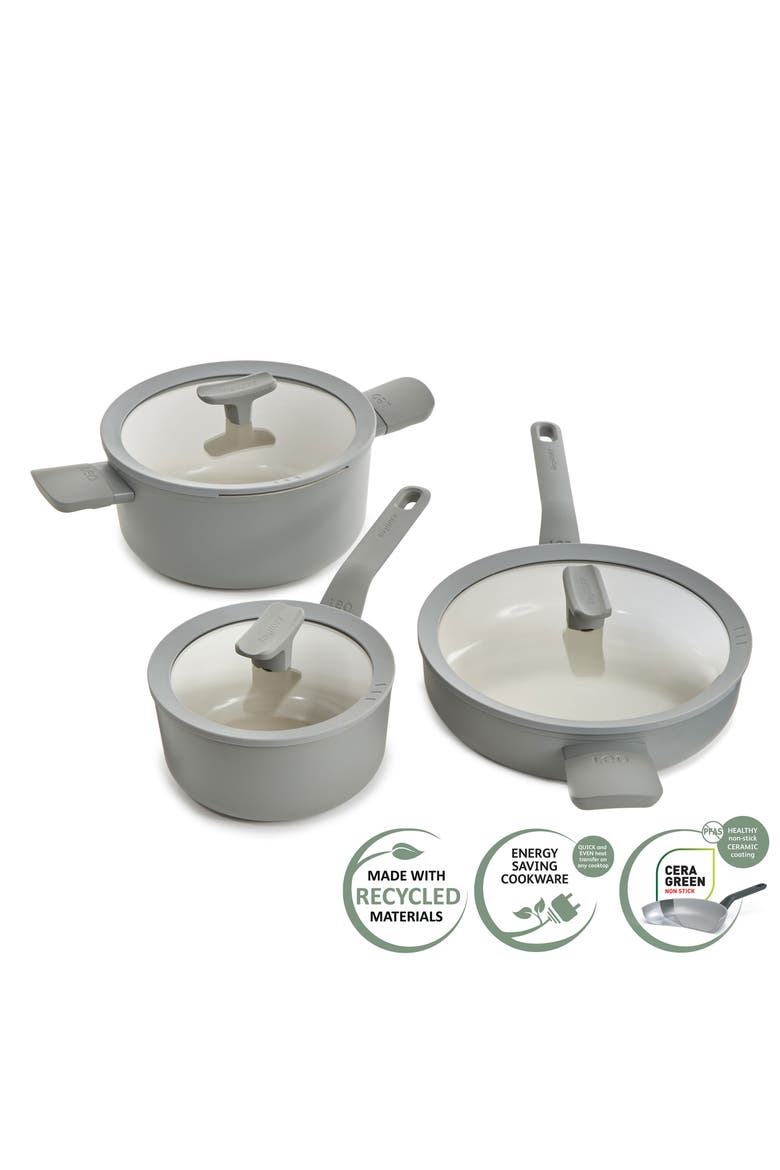 Leo Balance 6-Piece Cookware Set, Alternate, color, MOONMIST