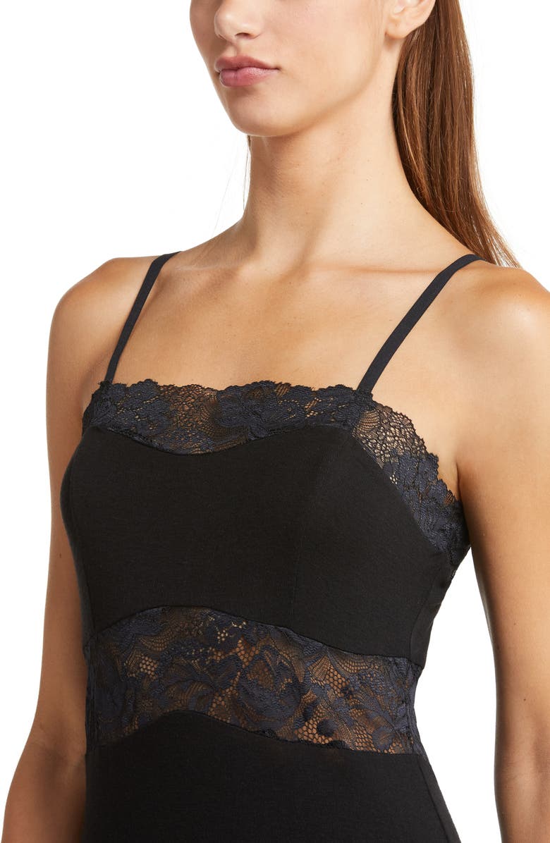 Honeydew Moonchild Lace Inset Chemise, Alternate, color, 