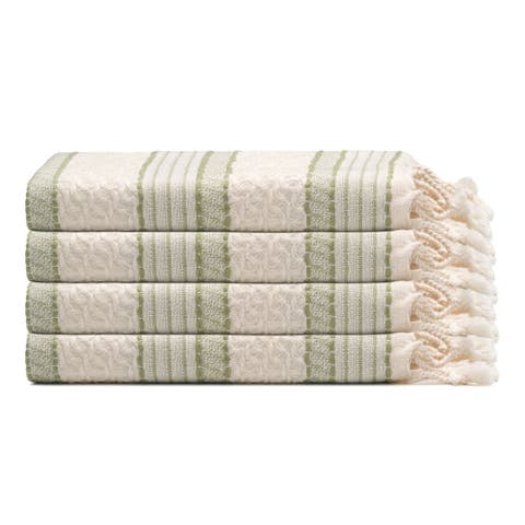 Sylvie Turkish Cotton Hand & Kitchen Towel Bundle