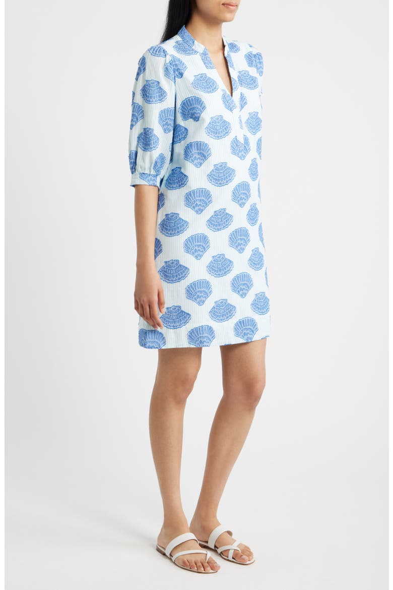 Mialeigh Print Shift Dress, Alternate, color, DAY DREAM BLUE SEASHELL
