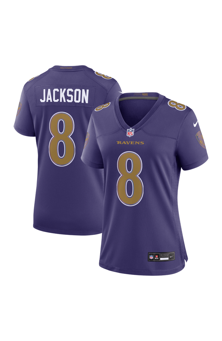Nike Women's Nike Lamar Jackson Purple Baltimore Ravens Alternate Game Jersey, Main, color, Purple