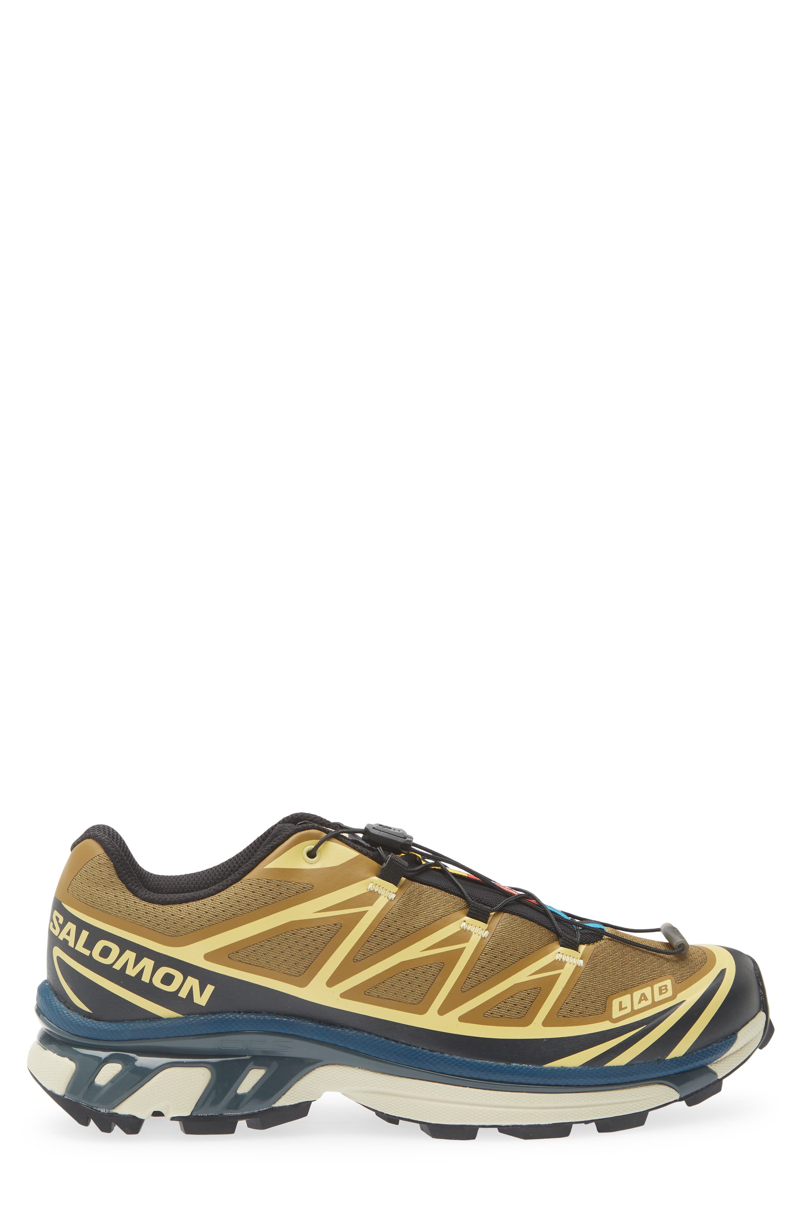Salomon Gender Inclusive XT-6 Brilliant Sneaker, Alternate, color, Brilliant Olive/ Dark Navy