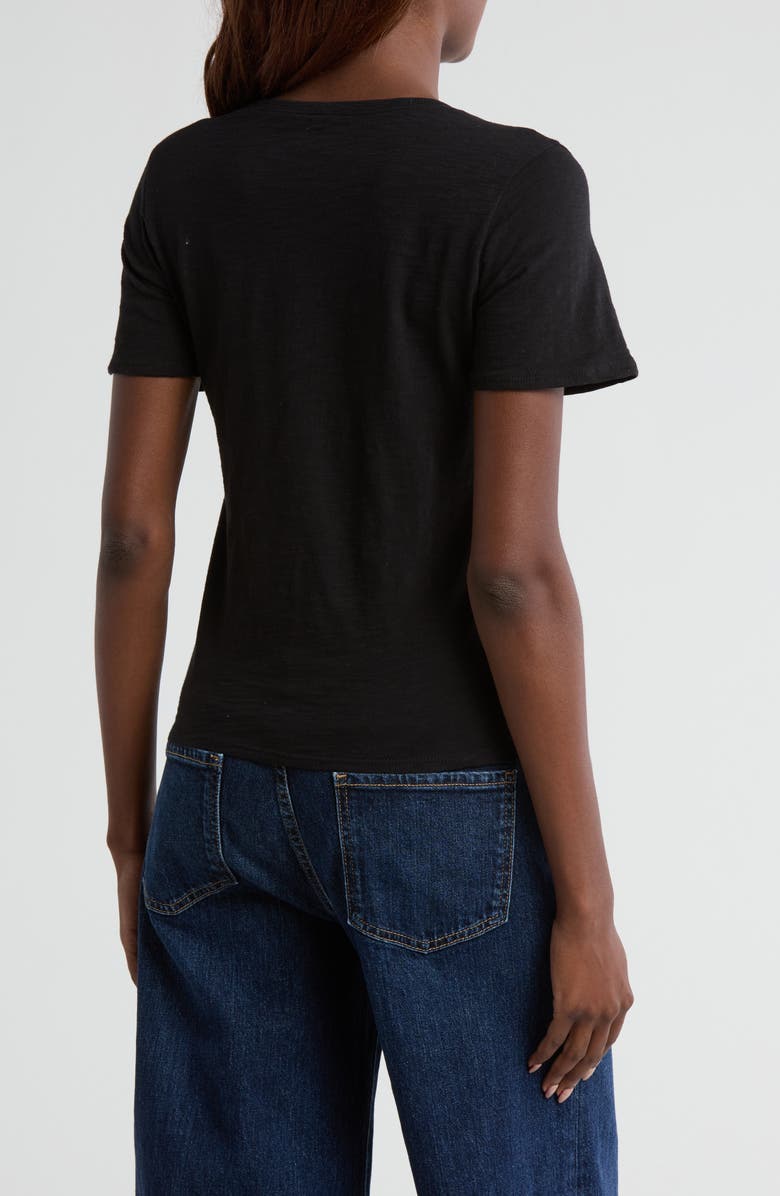 Cinq à Sept Ooh La La Shrunken Tee, Alternate, color, Black/ Cardinal