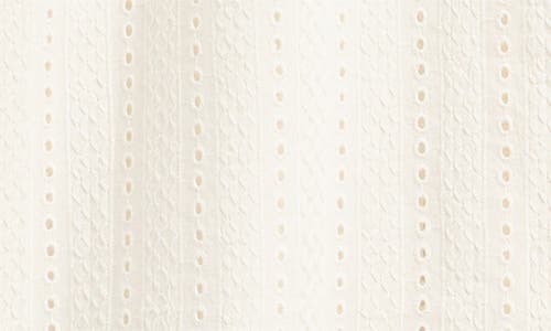 Treasure & Bond Embroidered Eyelet Cotton Camp Shirt