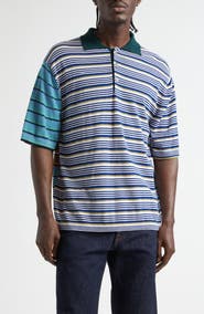 Waste Yarn Project Pico Stripe One of a Kind Polo