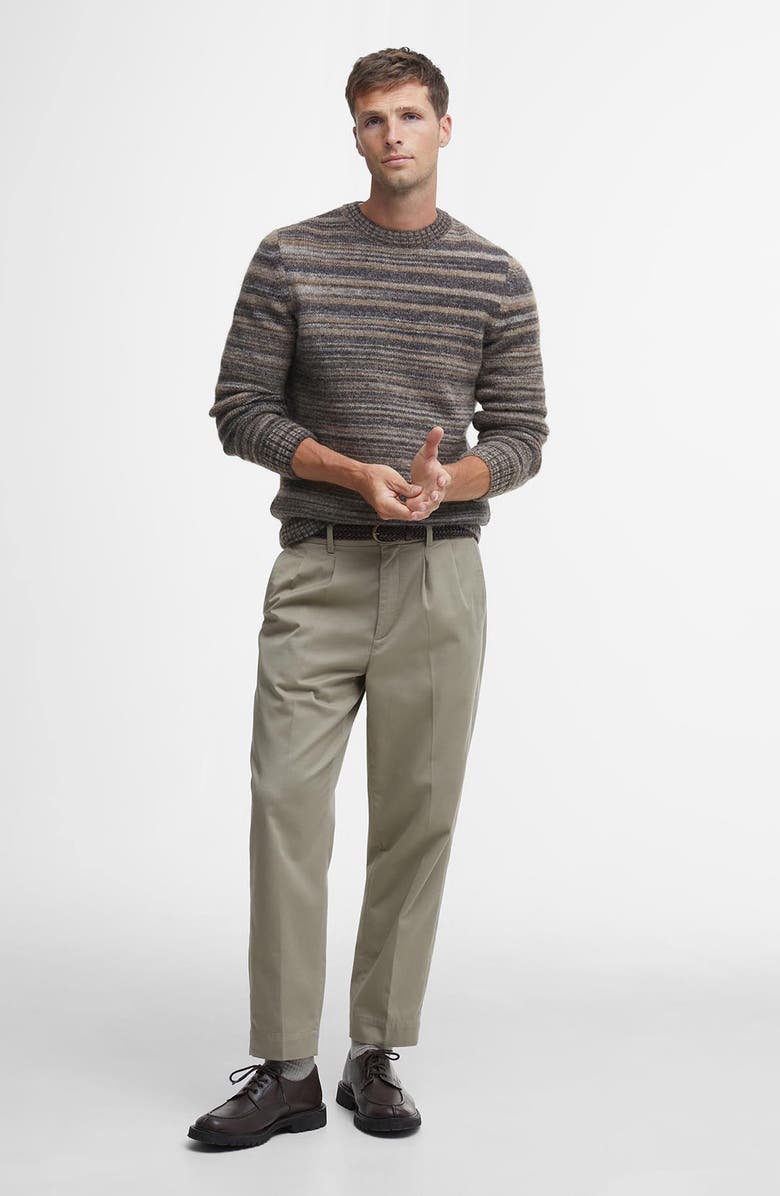 Barbour Pateley Stripe Wool Blend Crewneck Sweater, Alternate, color, 