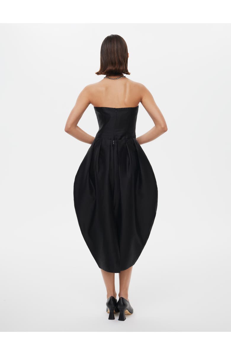 Alas Silk Wool Blend Voluminous Tulip Skirt, Alternate, color, Black