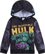 Marvel Avengers The Hulk Fleece Zip-up Hoodie (toddler, Little Kid & Big Kid)