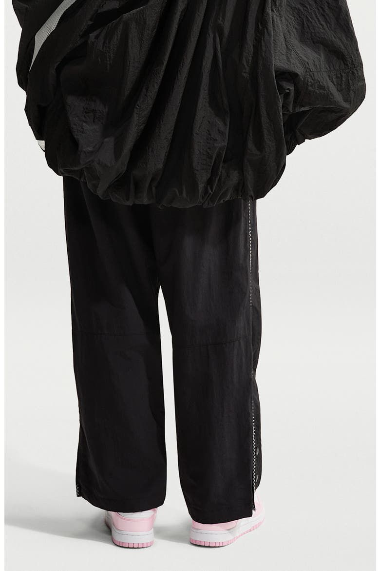Elastic Waist Full Length Pants, Alternate, color, BLACK/ WHITE