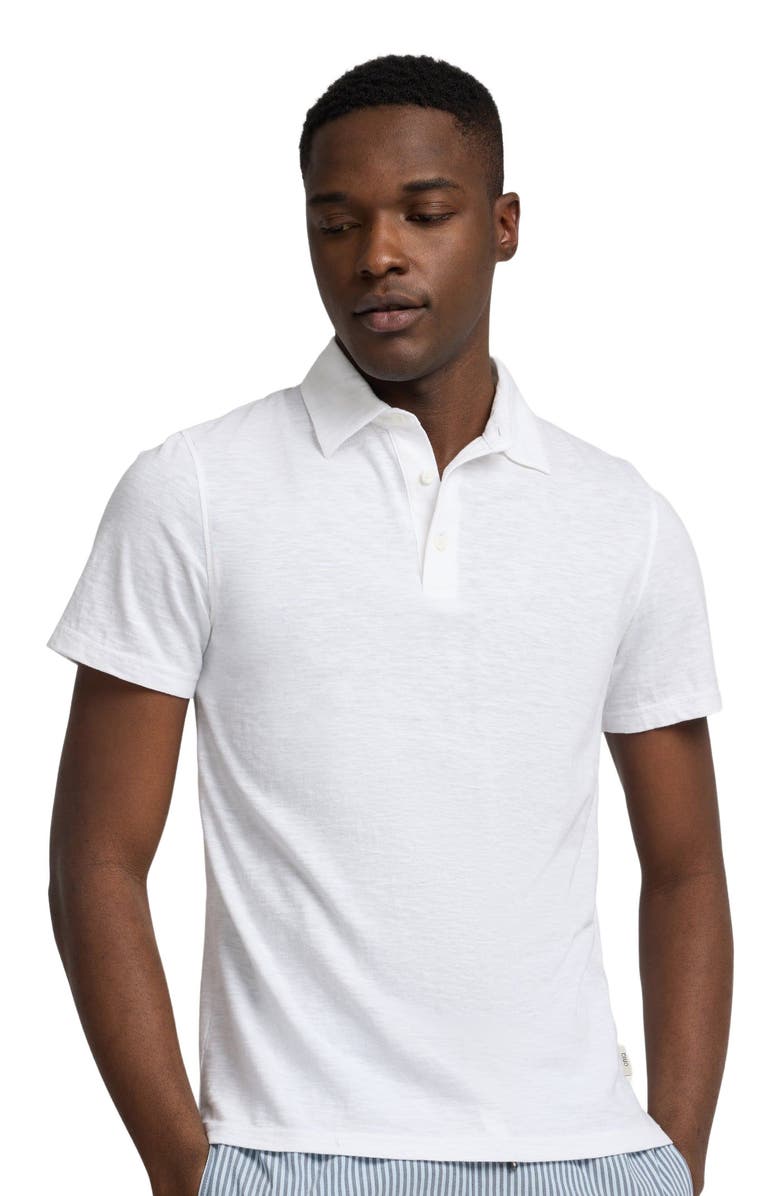 Onia Short Sleeve Polo, Alternate, color, White