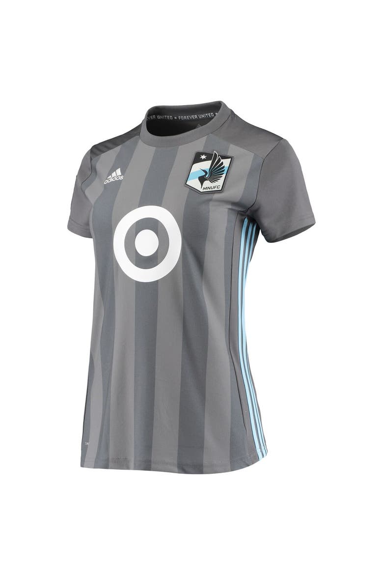 Women's adidas Gray Minnesota United FC 2018/19 Replica Primary Jersey, Alternate, color, Gray