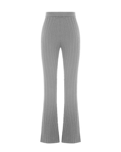 Theo The Label Gaia Grommet Belt Cropped Boot Pant In Black