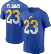 Nike Men's Nike Kyren Williams Royal Los Angeles Rams Player Name & Number T-Shirt