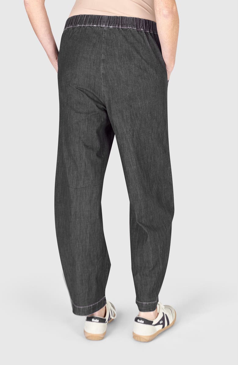 Alembika Papaya Relaxed Pants, Alternate, color, Black Denim
