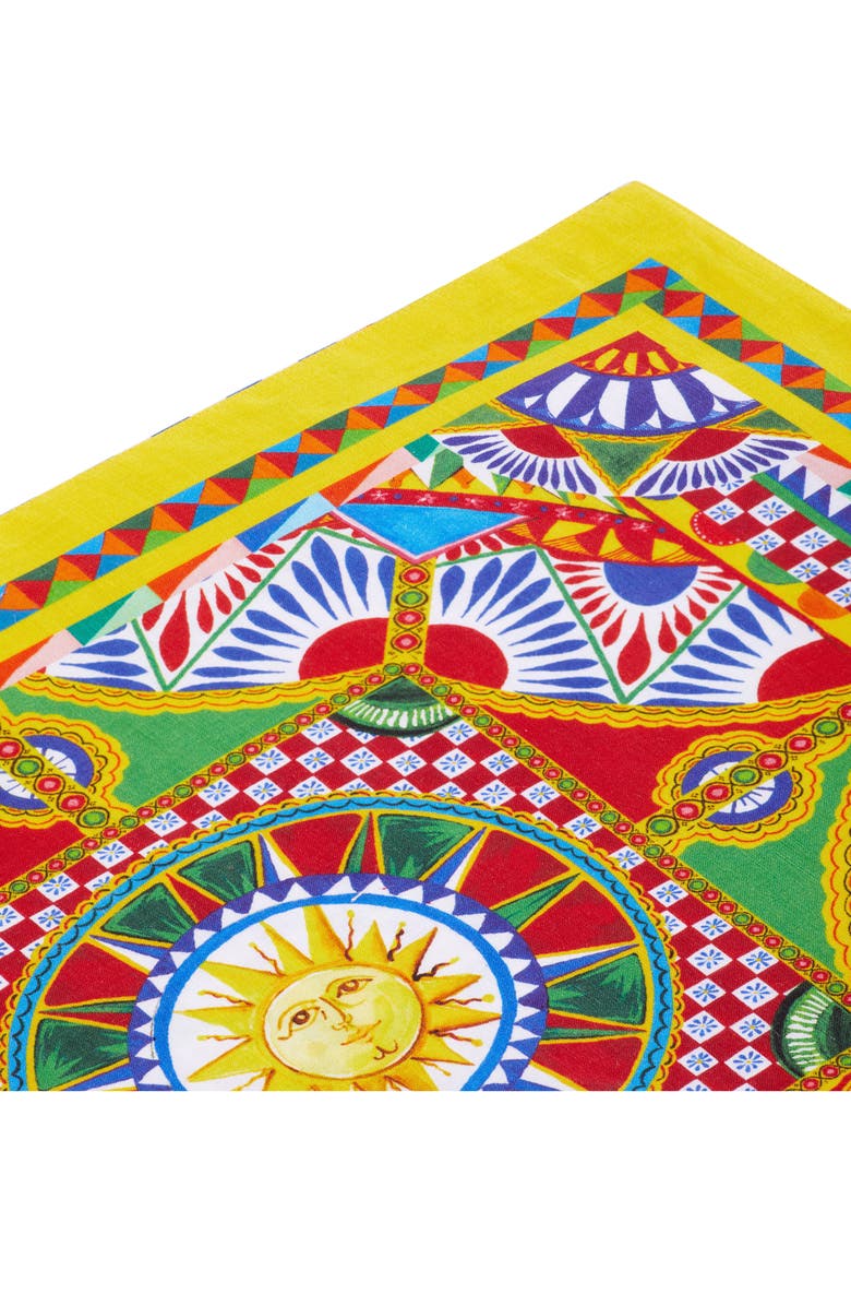 Dolce&Gabbana Carretto Linen Napkin & Placemat Set, Alternate, color, 