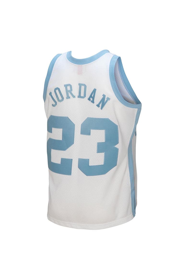 Men's Mitchell & Ness Michael Jordan White North Carolina Tar Heels 1983/84 Authentic Retired Player Jersey, Alternate, color, White