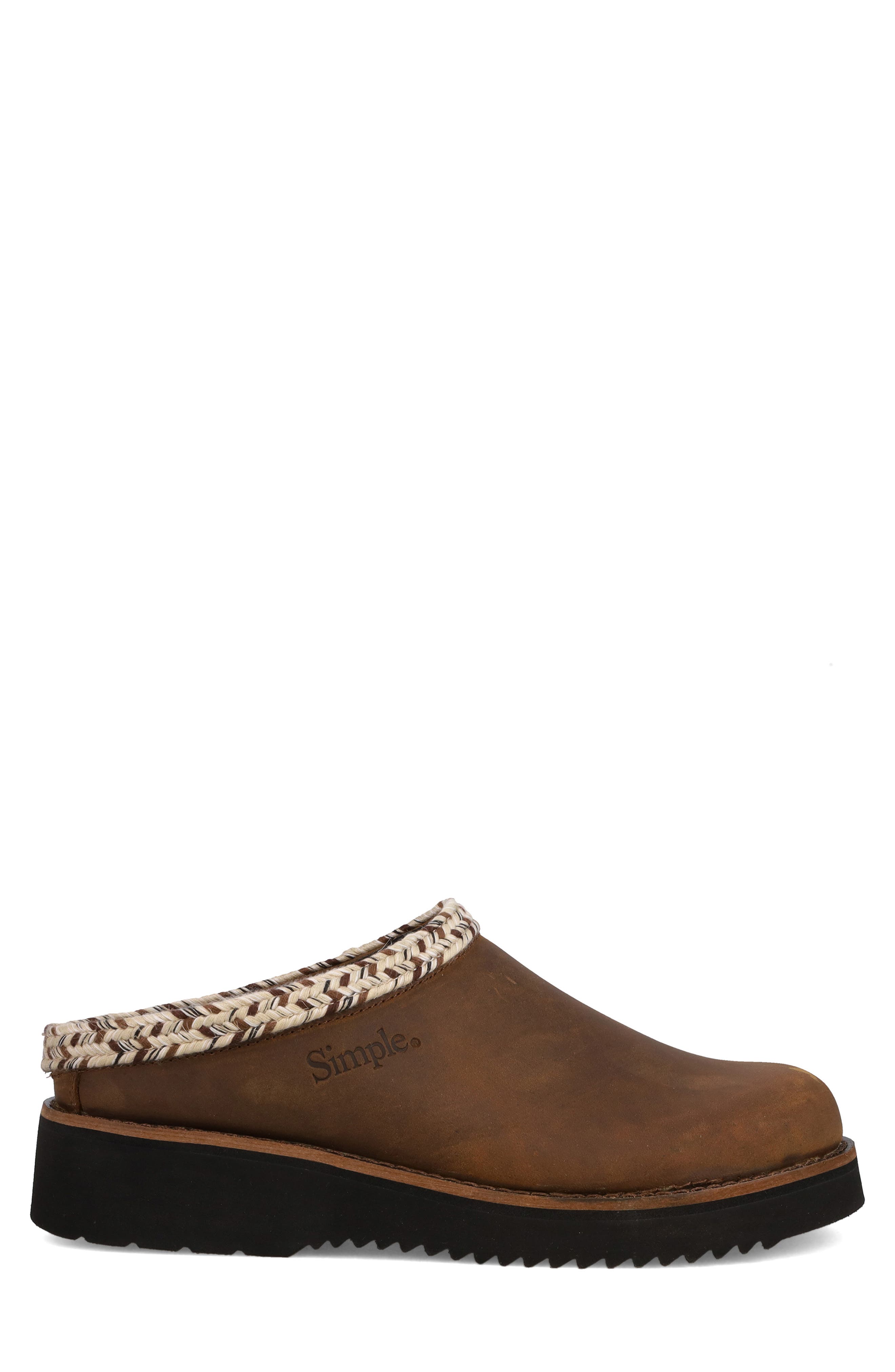 Original Leather Clog, Alternate, color, BROWN