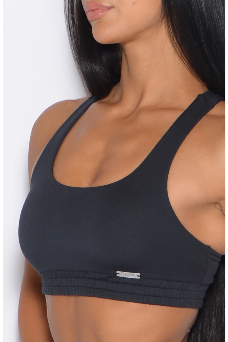 Sweat Lounge Bra, Alternate, color, Vintage Black