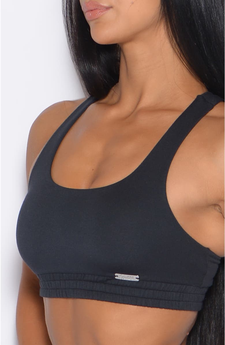 Bombshell Sportswear Sweat Lounge Bra, Alternate, color, Vintage Black