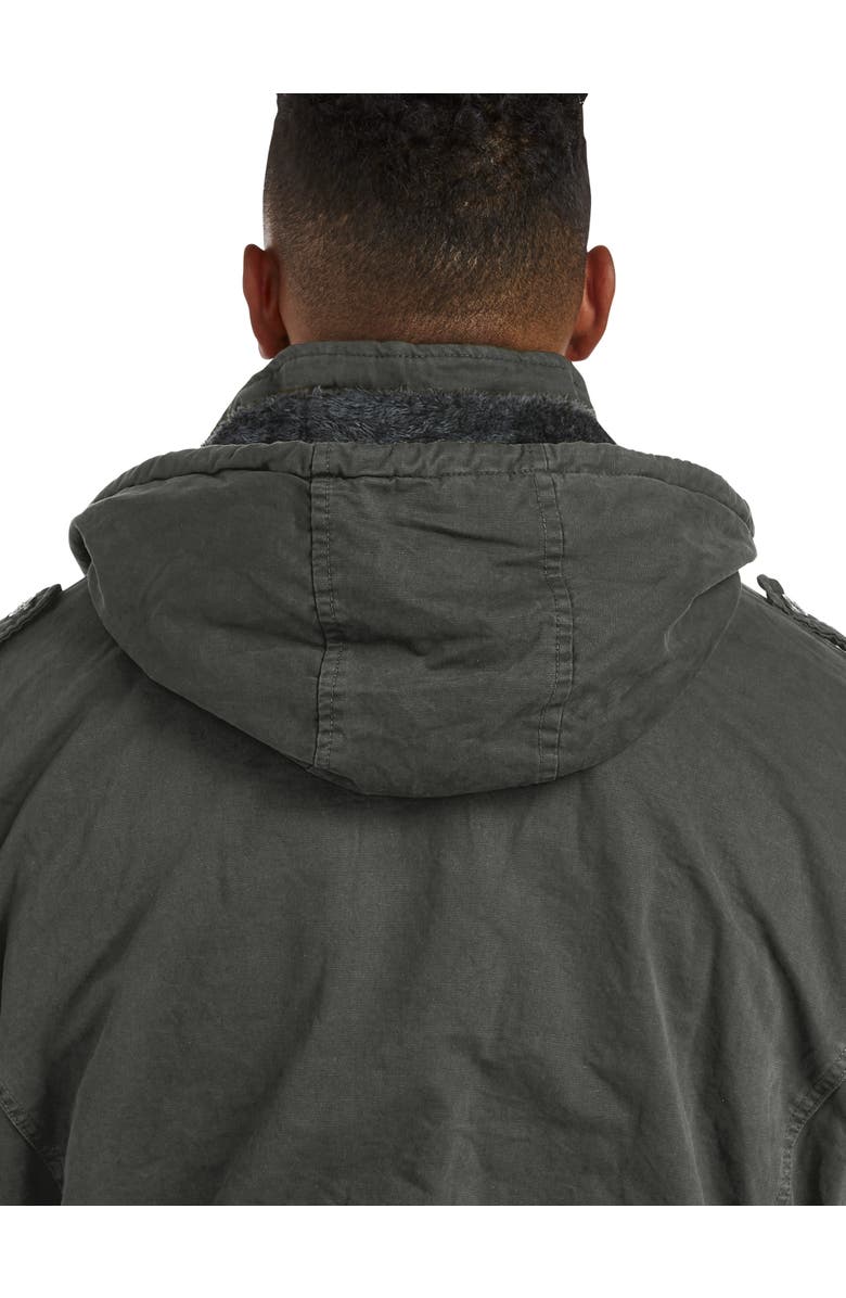PX Clothing Big & Tall Patch & Welt Jacket, Alternate, color, Charcoal