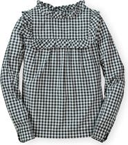 Hope & Henry Baby Girls' Ruffle Yoke Blouse, Infant