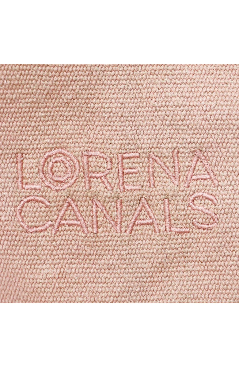 Lorena Canals Pouf Cleo, Alternate, color, Vintage Nude, Natural Stripe