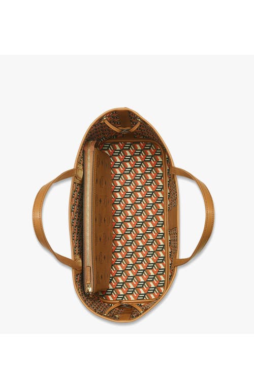 Mcm Reversible Liz Shopper In Brown
