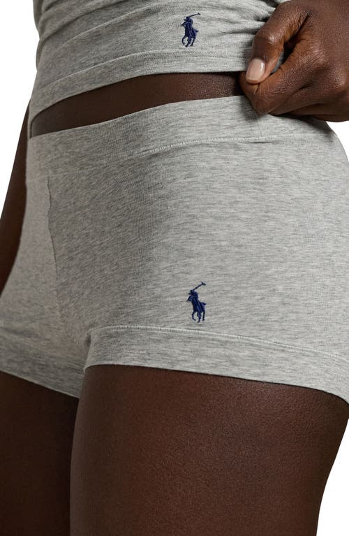 Polo Ralph Lauren Stretch Cotton Girlshorts In Gray