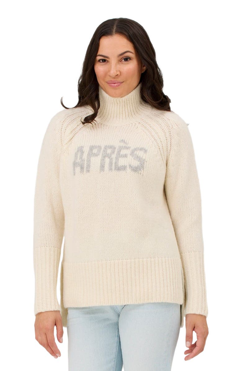 Krimson Klover Apres Baby Alpaca Tunic, Alternate, color, Heather Black