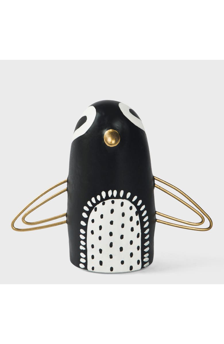 Mela Artisans Midnight Penguin Figurine, Main, color, Black And White