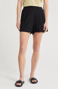 Madewell Solid Linen Blend Shorts