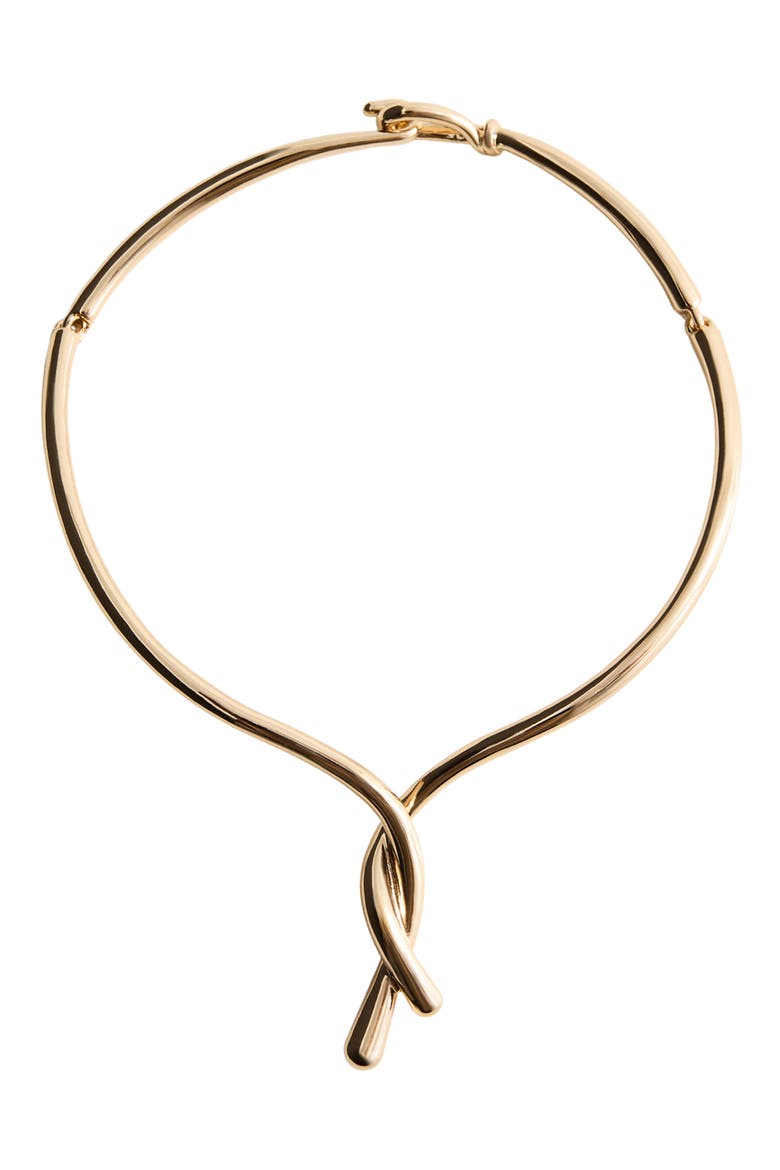 Rigid Knot Choker, Main, color, GOLD