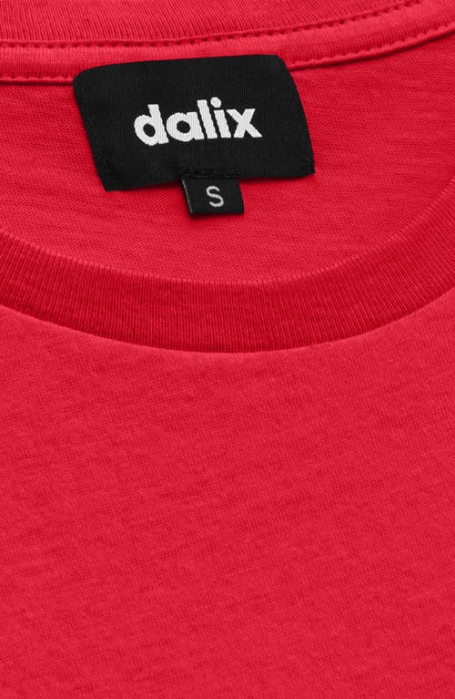 Dalix Womens Lil Cherry Lightweight High Waisted Tee In Red