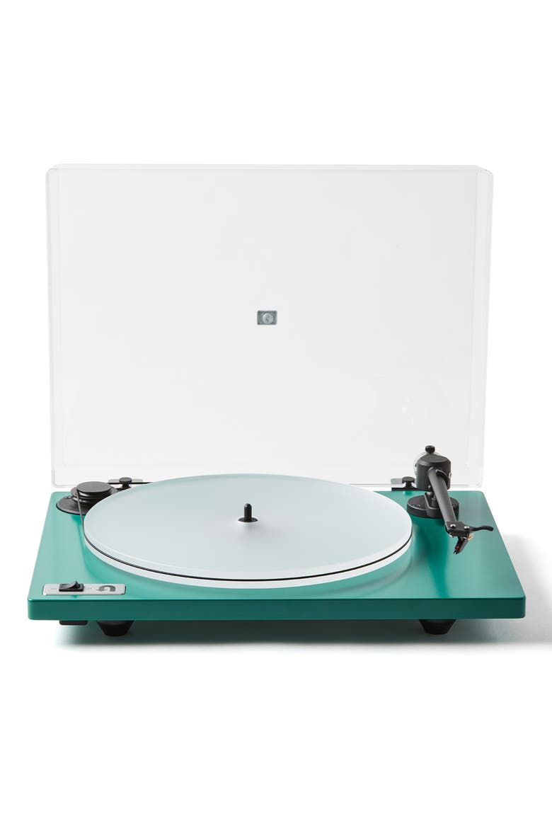Orbit 2 Plus Turntable with Built-in Preamp and Ortofon OM 5E Cartridge, Main, color, Jungle Green