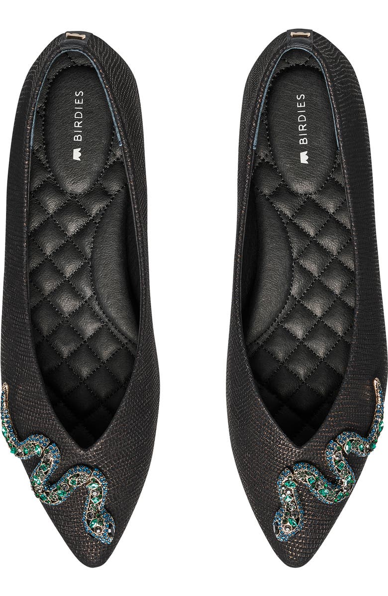 Birdies Goldfinch Pointy Toe Ballet Flat, Alternate, color,