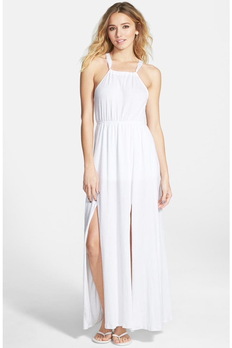 'Pretty Please' Maxi Dress, Main, color, WHITE