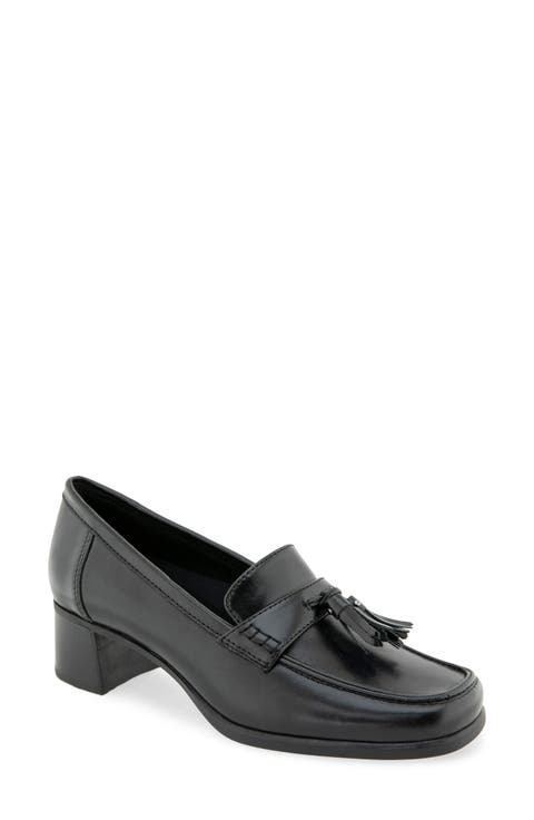 Skarlet Leather Loafer Pump
